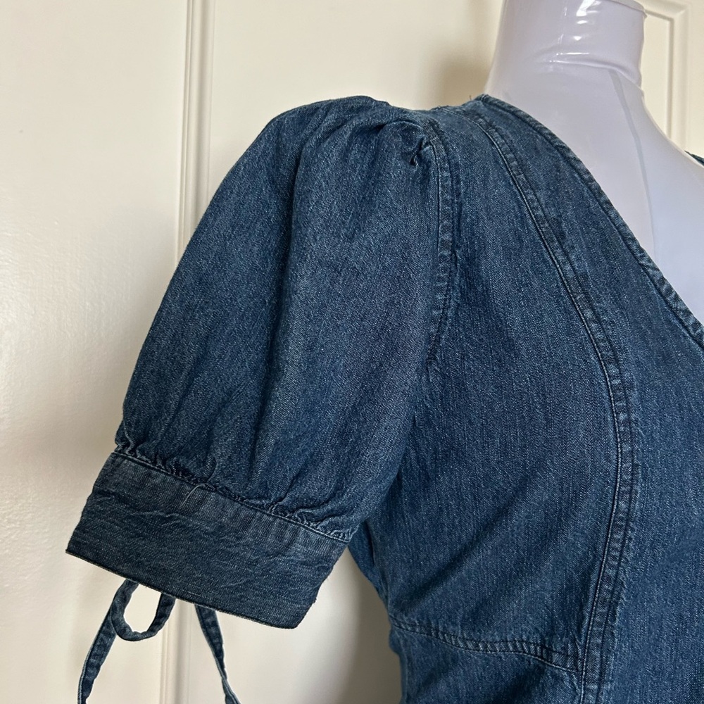 Sim & Sam Denim Button-Up Dress. Size XL. - Picture 5 of 8